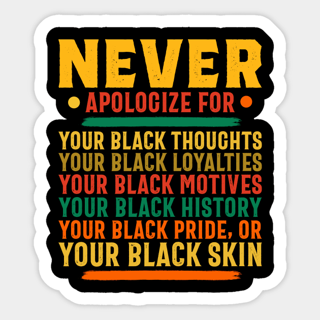 Black History Month Sticker by Teeium